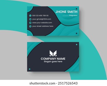 Free vector professional business card template design