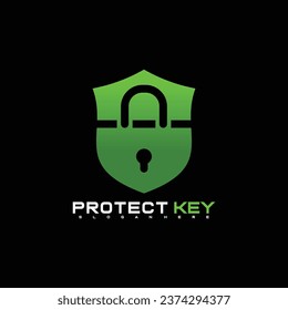 Free vector Protection key logo design. creative design