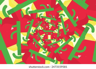 Free vector psychedelic optical illusion wallpaper or background