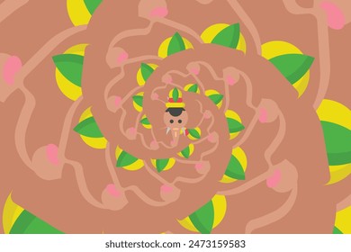 Free vector psychedelic optical illusion wallpaper or background