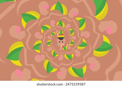 Free vector psychedelic optical illusion wallpaper or background