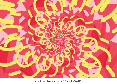Free vector psychedelic optical illusion wallpaper or background