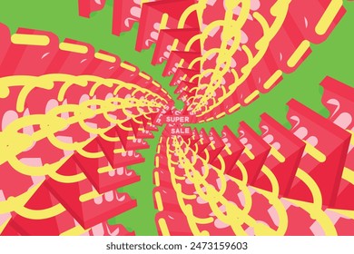 Free vector psychedelic optical illusion wallpaper or background