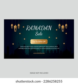 Free vector ramadan kareem islamic greeting in paper style