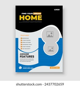 Free vector real estate house property Instagram post or social media flyer template