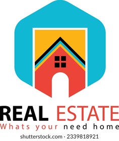 Free vector real estate logo template design