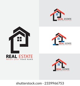 Free vector real estate logo template design