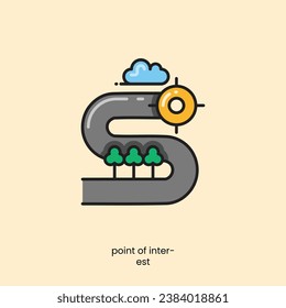 Free Vector realistic road shapes illustration set