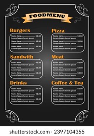 Free vector Restaurant Menu Layout