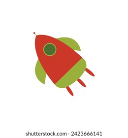 Free vector rocket shape logo template