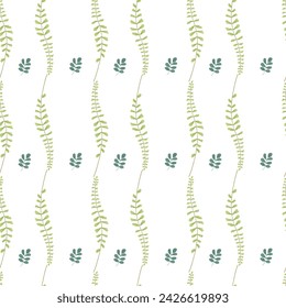 Free vector seamless pattern by leaves.