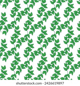 Free vector seamless pattern by leaves.