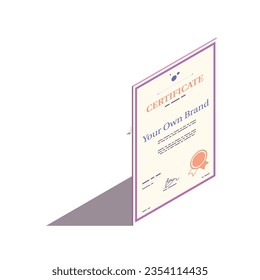 Autopromoción libre vectorial estrategia de marca personal conjunto isométrico con creativo