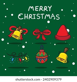 freie Vektorgrafik-Set-chirsmast-Illustration