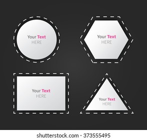 free vector shapes for your text or title / modern marketing background shapes