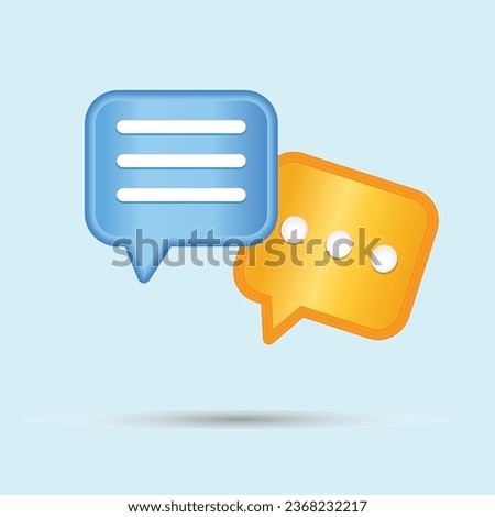Free vector simple flat minimalist incoming new chat box messages  icon with notification.