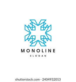 Free vector simple monoline logo