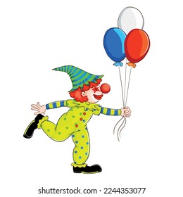 Free vector a sketch of clowns illustration.