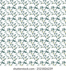 Free vector small winter flowers pattern design.