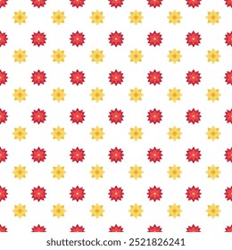 Free vector small winter flowers pattern design.