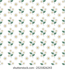 Free vector small winter flowers pattern design.