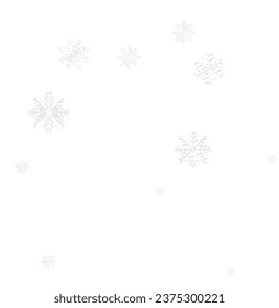 Free vector snowy background with falling snowflakes