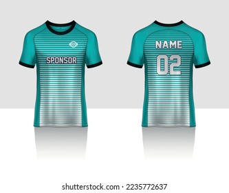 Kostenlose Vektorsoccer-Jersey-Vorlage Sport-T-Shirt-Design
