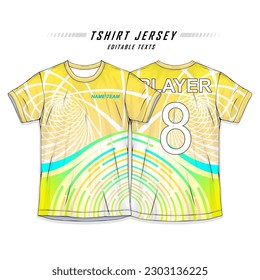Vector libre | Diseño de camiseta deportiva con plantilla de jersey de fútbol