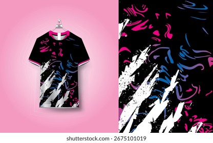 Diseño de camiseta deportiva de Plantilla de jersey de fútbol de Vector gratis