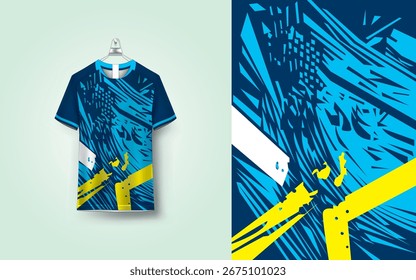 Diseño de camiseta deportiva de Plantilla de jersey de fútbol de Vector gratis