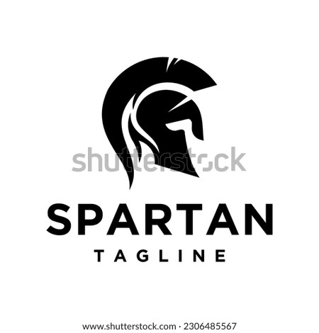 Free vector spartan helmet logo design