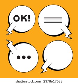 Free vector speech bubble pack