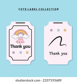Free vector stickers with cute doodle for scrapbooking