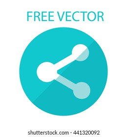 free vector style flat molecule