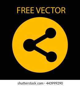 free vector style flat molecule