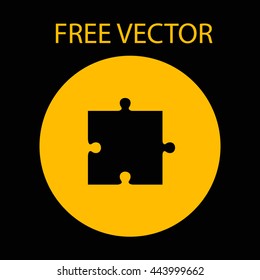 free vector style flat Puzzle