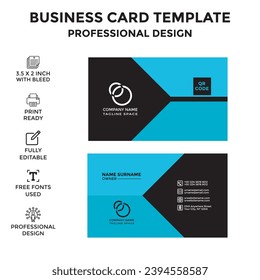 Free vector stylish geometric creative business card design template. Vector professional creative business card template design. Professional visiting card template design.