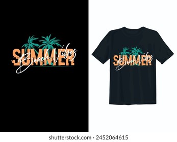 Free vector summer beach illustration outdoor adventure vector graphic for t shirt