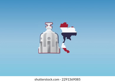 Free vector thailand elections with democracy monument.