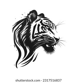 Free vector Tiger Animal art design