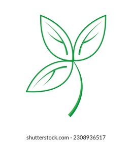 Diseño de hoja de árbol vectorial libre