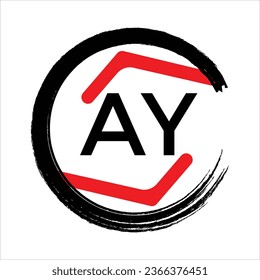 Free vector triple letter logo ay
