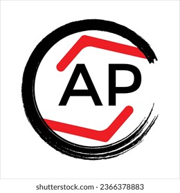 Logotipo de letra triple vectorial libre