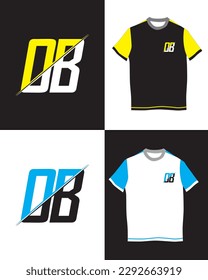 Free vector t-shirt with OB icon in 2 color