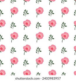  Free Vector tulips flowers pattern