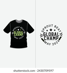  Free vector Typography t-shirt design 