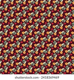 Free vector valentine pattern background in February.