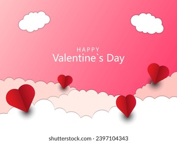 Tarjeta de San Valentín vectorial libre con corazones