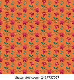 Free vector valentines flowers pattern in background.