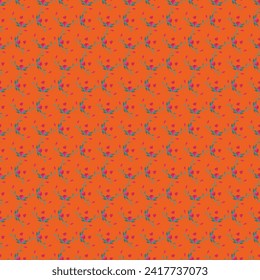 Free vector valentines flowers pattern in background.